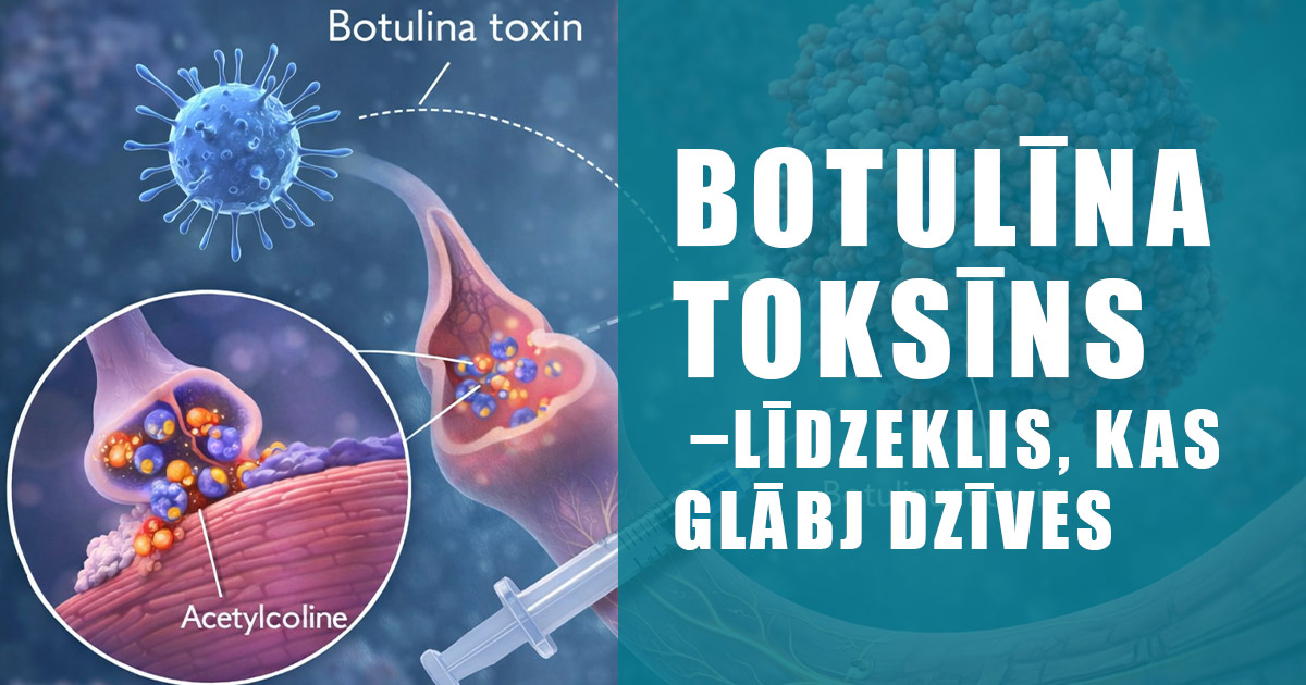 Botulīna toksīns –līdzeklis, kas glābj dzīves